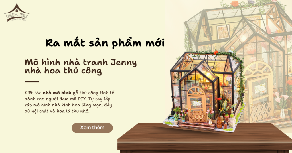 ảnh bìa Mô Hình Lắp Ghép DIY Nhà Kính Hoa "Jenny"