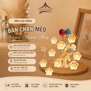 đèn LED bàn chân mèo