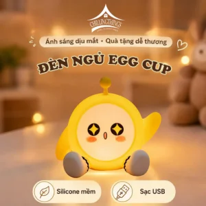 đèn ngủ silicon egg cup